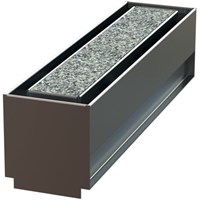 Aco Multiline V100, Einsatz zentrisch zu Schlitzaufsatz-/Serviceelement